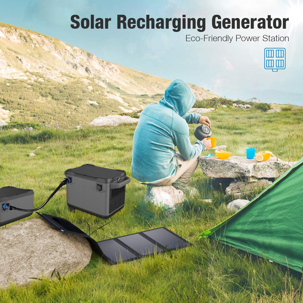Generator solar de înaltă performanță de 1200 W pentru încărcare de rezervă